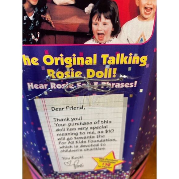 The Original ROSIE O'DOLL"m Talking Doll by TYCO IN ORIGINAL BOX (8232) Works - Picture 4 of 9